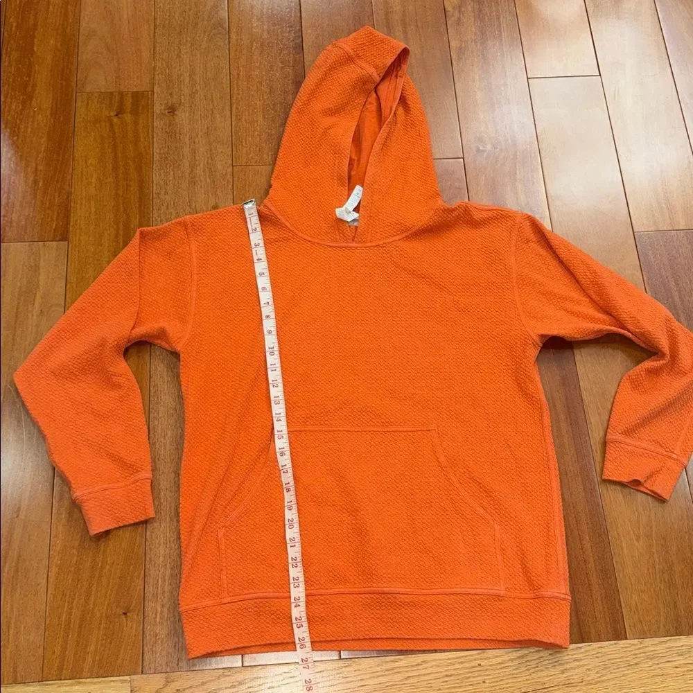 lululemon athletica All Yours Hoodie Bubble Dot Textured Orange Hoodie‎ size 10